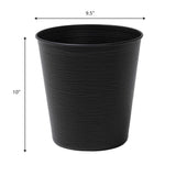 Remi Modern Classic Textured Steel 2-Gallon Wastebasket