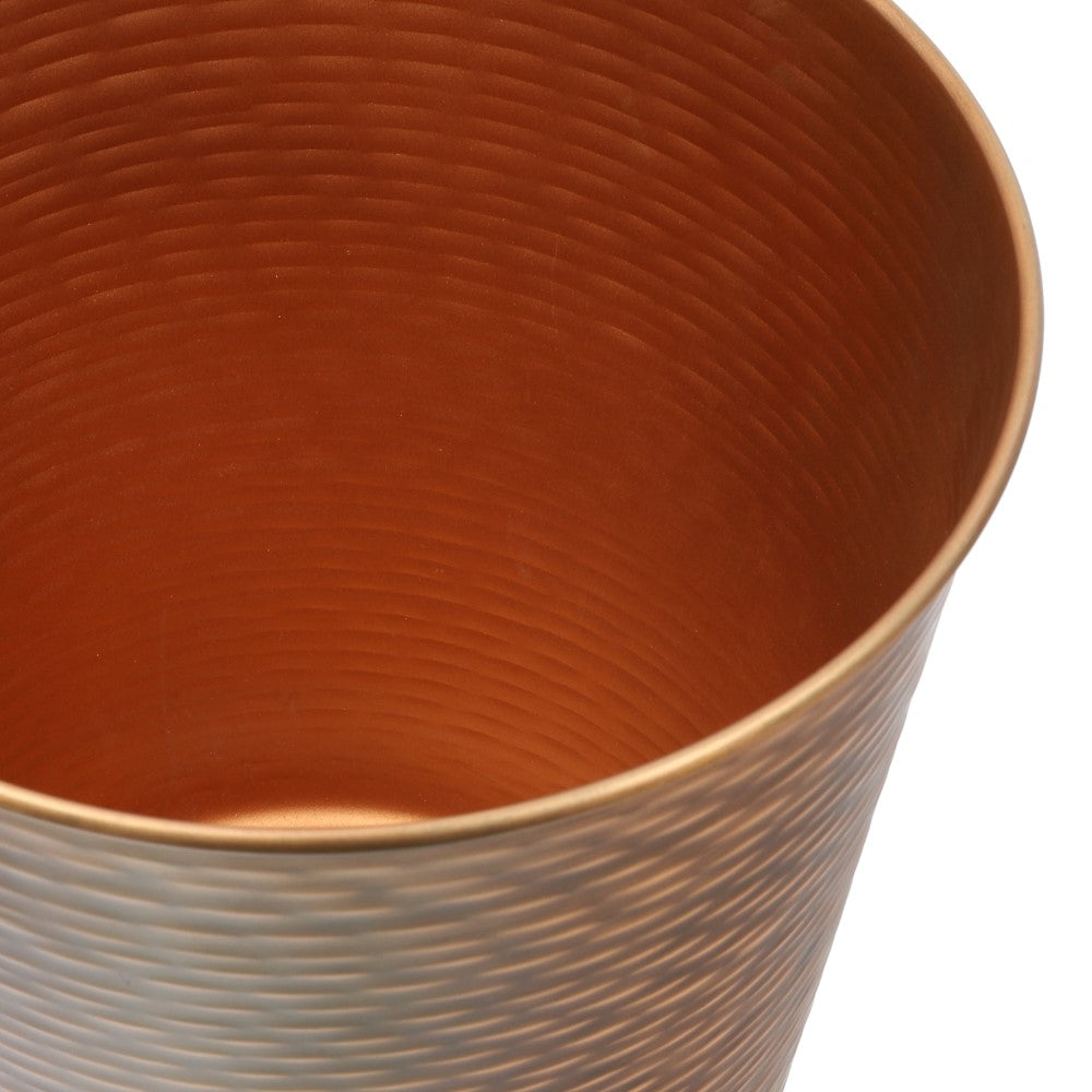 Remi Modern Classic Textured Steel 2-Gallon Wastebasket