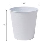 Remi Modern Classic Textured Steel 2-Gallon Wastebasket