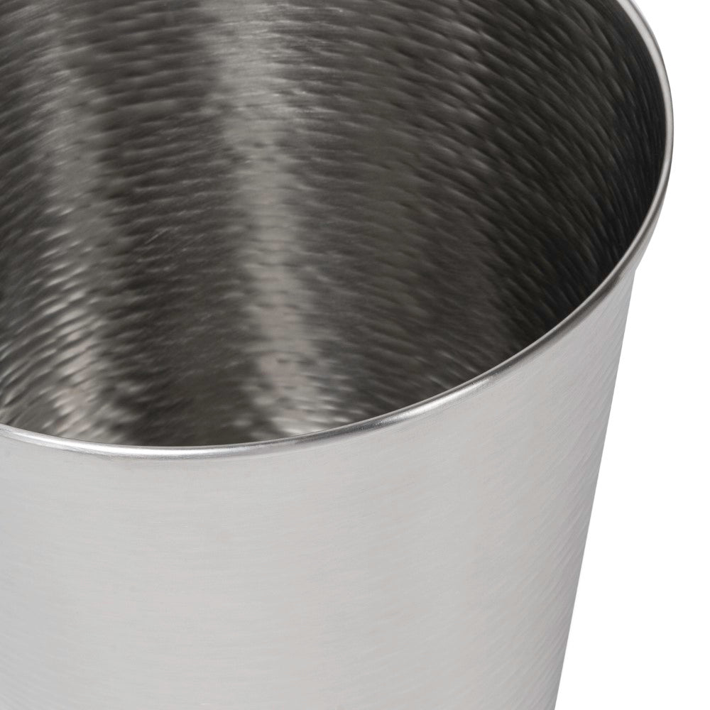 Remi Modern Classic Textured Steel 2-Gallon Wastebasket