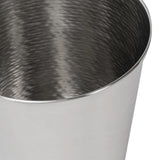 Remi Modern Classic Textured Steel 2-Gallon Wastebasket