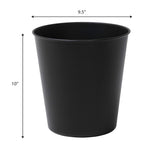 Nolan Modern Classic Smooth Steel 2-Gallon Wastebasket
