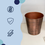 Nolan Modern Classic Smooth Steel 2-Gallon Wastebasket
