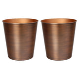 Nolan Modern Classic Smooth Steel 2-Gallon Wastebasket