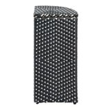Fernhaven 15.56-Gallon All-Weather Wicker/Metal Corner Hideaway Outdoor Trash Can