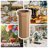 Wave 25-Gallon Traditional Classic Disposable Corrugated Cardboard Event Trash Can and Recycling Bin