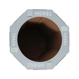 Wave 25-Gallon Traditional Classic Disposable Corrugated Cardboard Event Trash Can and Recycling Bin