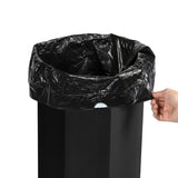 Wave 25-Gallon Traditional Classic Disposable Corrugated Cardboard Event Trash Can and Recycling Bin