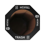 Wave 25-Gallon Traditional Classic Disposable Corrugated Cardboard Event Trash Can and Recycling Bin
