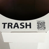 Wave 25-Gallon Traditional Classic Disposable Corrugated Cardboard Event Trash Can and Recycling Bin