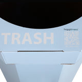 Wave 25-Gallon Traditional Classic Disposable Corrugated Cardboard Event Trash Can and Recycling Bin