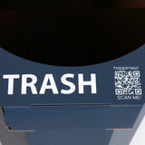 Wave 25-Gallon Traditional Classic Disposable Corrugated Cardboard Event Trash Can and Recycling Bin