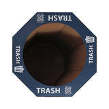 Wave 25-Gallon Traditional Classic Disposable Corrugated Cardboard Event Trash Can and Recycling Bin