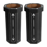Wave 25-Gallon Traditional Classic Disposable Corrugated Cardboard Event Trash Can and Recycling Bin