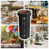 Wave 25-Gallon Traditional Classic Disposable Corrugated Cardboard Event Trash Can and Recycling Bin