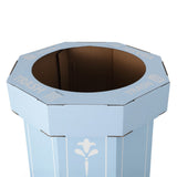 Wave 25-Gallon Traditional Classic Disposable Corrugated Cardboard Event Trash Can and Recycling Bin