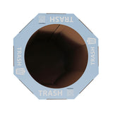 Wave 25-Gallon Traditional Classic Disposable Corrugated Cardboard Event Trash Can and Recycling Bin