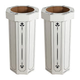Wave 25-Gallon Traditional Classic Disposable Corrugated Cardboard Event Trash Can and Recycling Bin