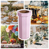 Wave 25-Gallon Traditional Classic Disposable Corrugated Cardboard Event Trash Can and Recycling Bin