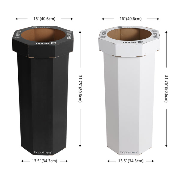 Dimension Image Charcoal Black/Cotton White (Set of 2)
