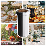 Wave 25-Gallon Traditional Classic Disposable Corrugated Cardboard Event Trash Can and Recycling Bin