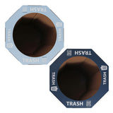 Wave 25-Gallon Traditional Classic Disposable Corrugated Cardboard Event Trash Can and Recycling Bin