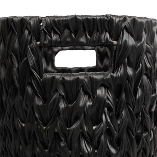 Aurelyn Contemporary Farmhouse Resin 4.5-Gallon Tapered Oval Wicker Watebasket with Handles