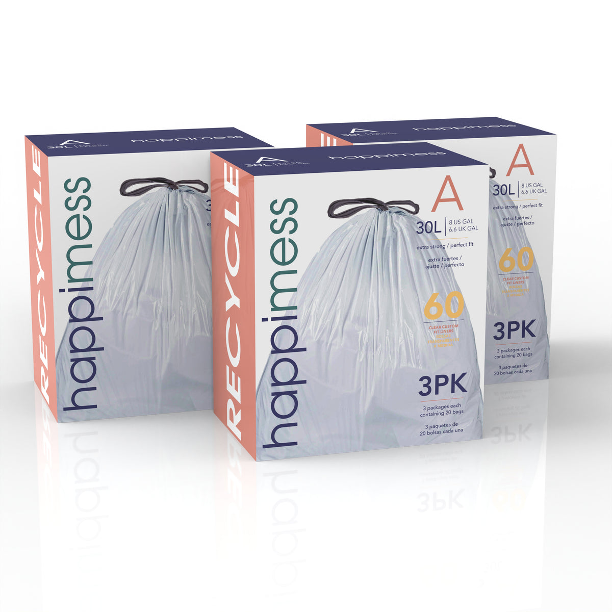 Drawstring Unscented Trash Can Liner