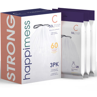 Drawstring Unscented Trash Can Liner