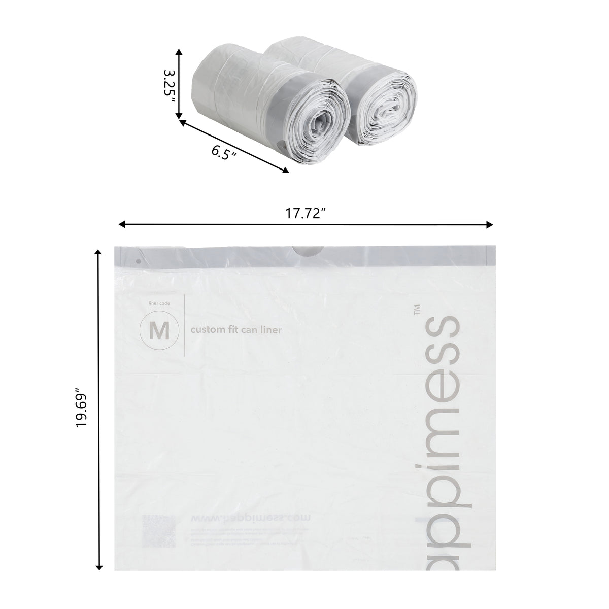 Drawstring Unscented Trash Can Liner