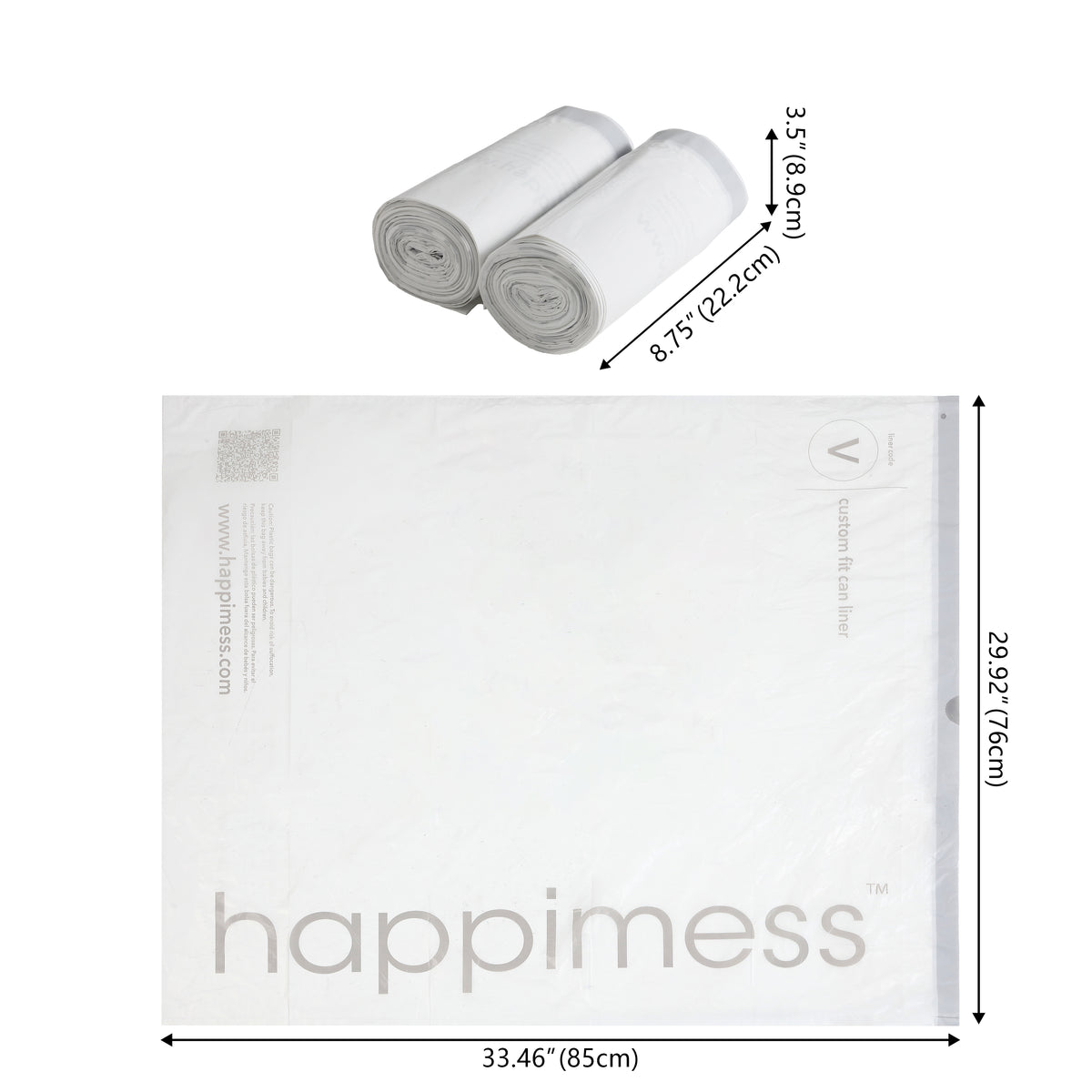 Drawstring Unscented Trash Can Liner