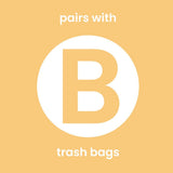 Kitchen Lemon Scented Drawstring Trash Can Liner