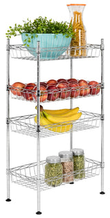 Verdantia 31" 4-Tier Wire Basket Rack