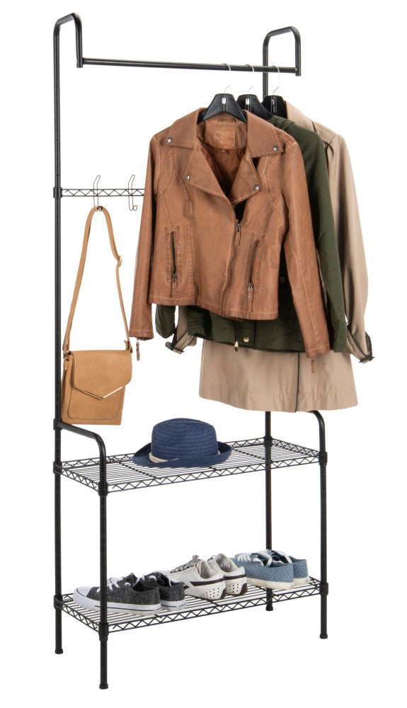 Ridge 70" Garment Rack and Shoe Storage