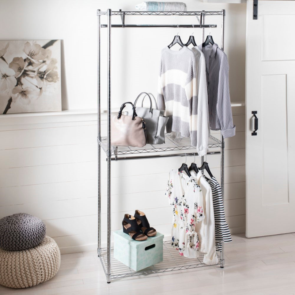 Frostfern 78.7" Double-Rail Garment Rack