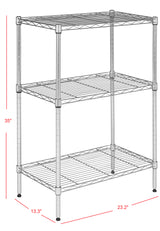 Oasis 35" 3-Shelf Wire Rack