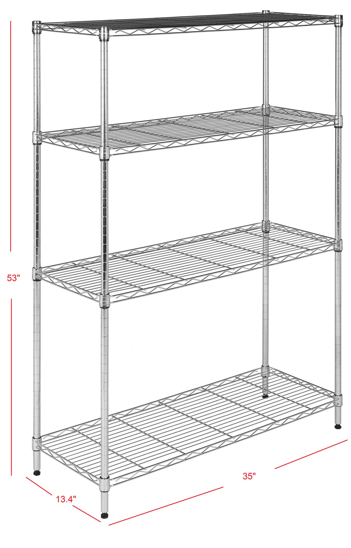 Fernshade 53" 4-Shelf Wire Rack
