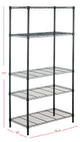 Glimmerpine 5-Shelf 71.6" Wire Rack