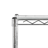 Peak 76" 6-Shelf Rolling Wire Rack