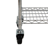Peak 76" 6-Shelf Rolling Wire Rack