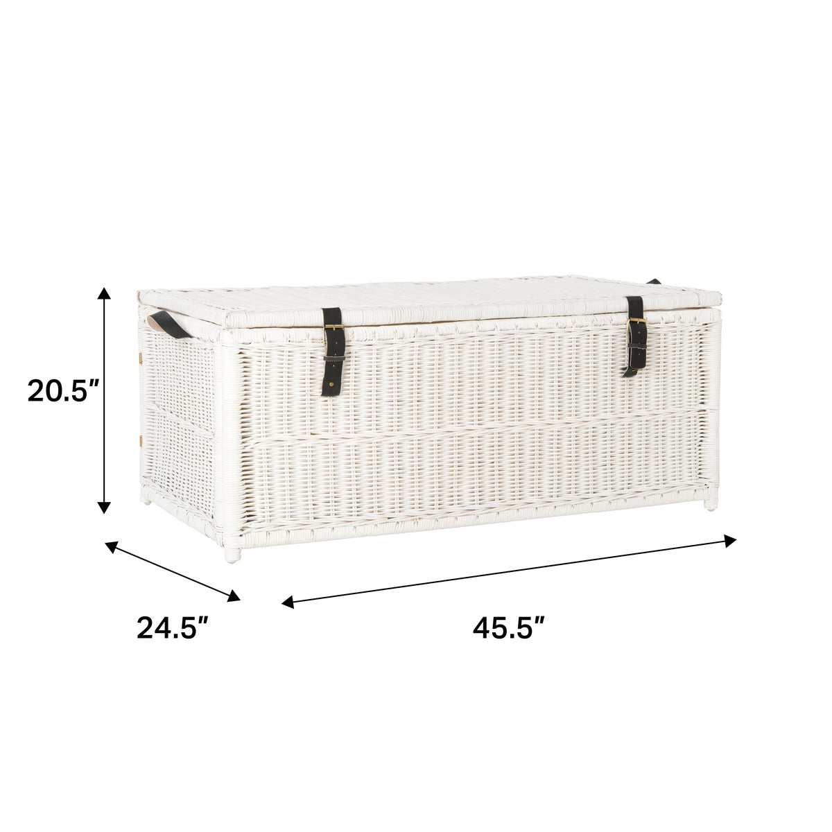Caden 46'' Wicker Storage Trunk