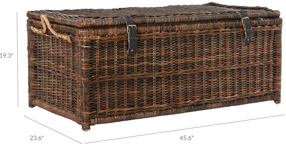 Caden 46'' Wicker Storage Trunk