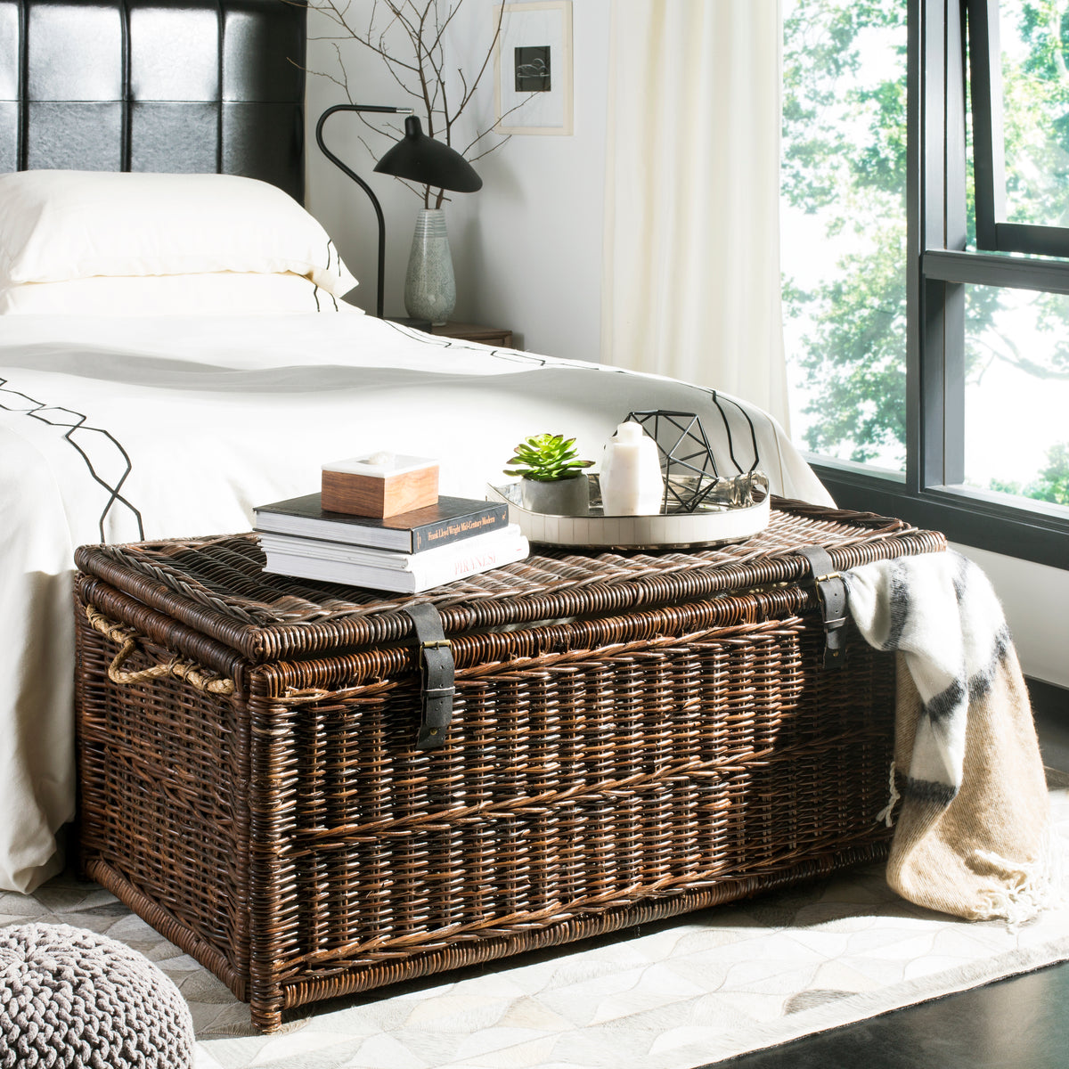 Caden 46'' Wicker Storage Trunk