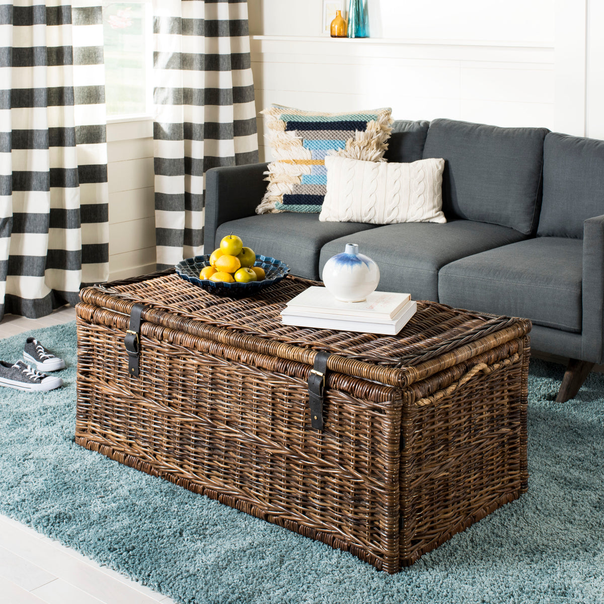 Caden 46'' Wicker Storage Trunk