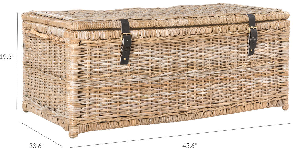 Caden 46'' Wicker Storage Trunk