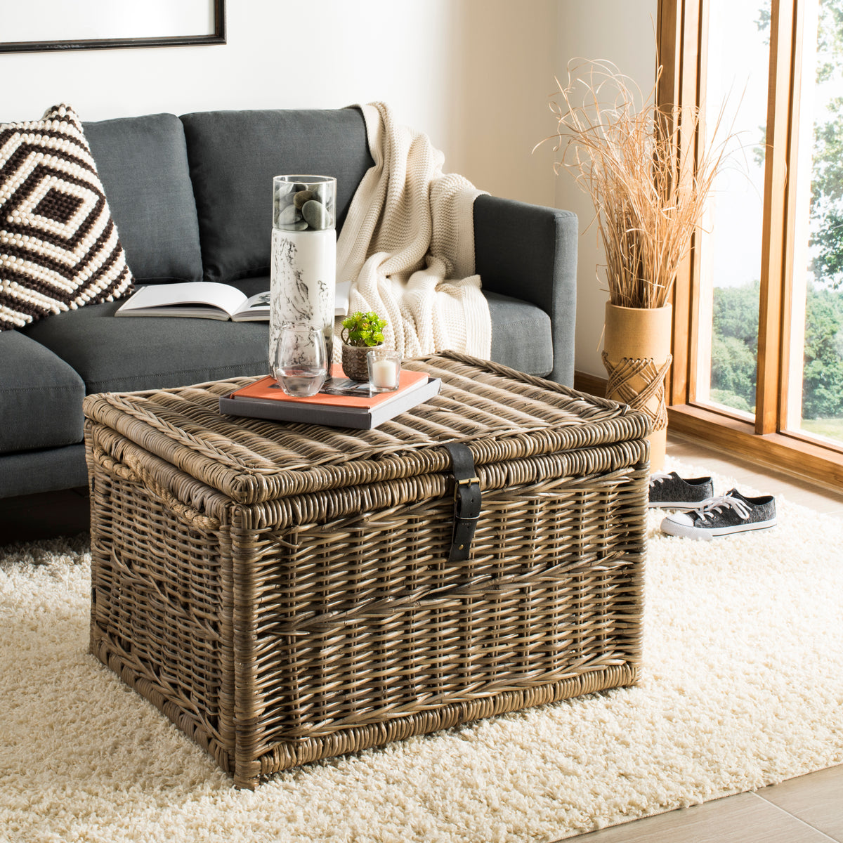 Caden 30'' Wicker Storage Trunk
