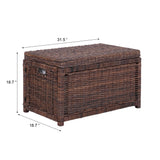 Elijah 30" Wicker Storage Trunk
