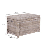 Elijah 30" Wicker Storage Trunk