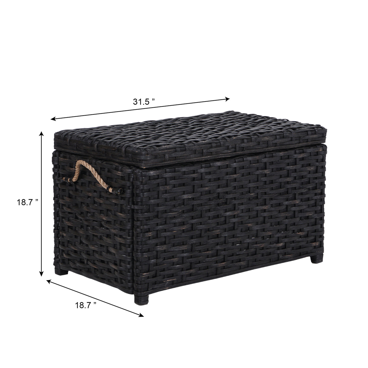 Jacob 30" Wicker Storage Trunk