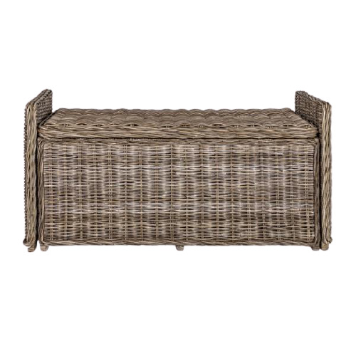 Naples 47.50" Wicker Trunk Storage Bench